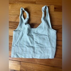 Women's Light Blue Ribbed Bralette